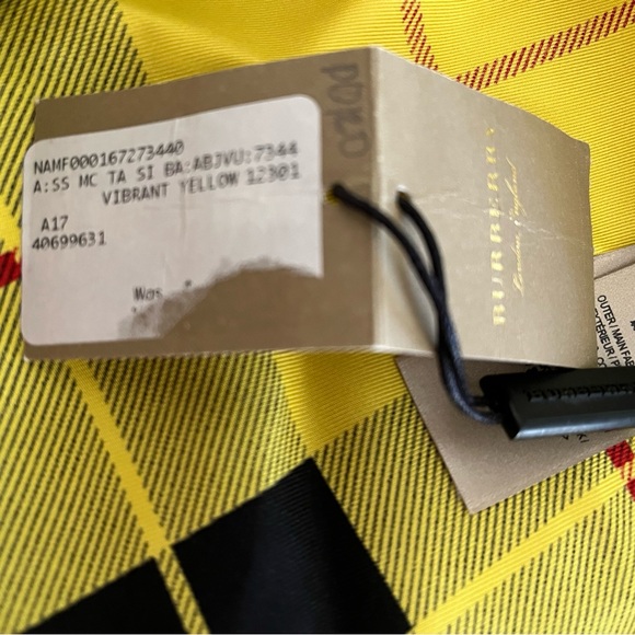 BURBERRY SILK SCARF AUTHENTIC! NWT! - Picture 3 of 10